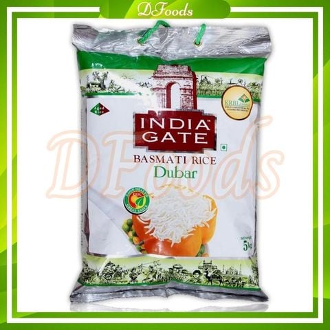 Gạo Ấn Độ Basmati India Gate Dubar 5kg