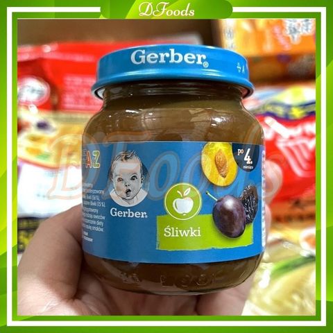 Mận Đen Nghiền Gerber Nga Cho Bé Từ 5 Tháng