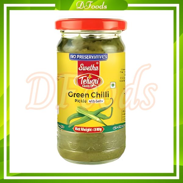 Ớt Xanh Ngâm Green Chilli Pickle Telugu 300gr