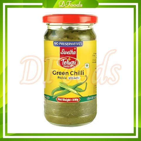 Ớt Xanh Ngâm Green Chilli Pickle Telugu 300gr