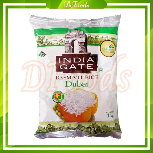 Gạo Ấn Độ Basmati India Gate Dubar 1kg