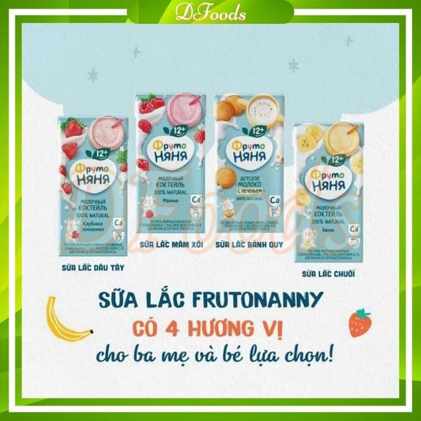 Sữa NgàyTăng Cân Fruto Nyanya Nga Mix Vị