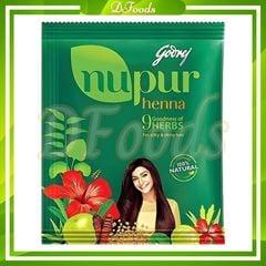 Bột Henna nhuộm ủ tóc 100% thảo dược KHÔNG HÓA CHẤT Nupur Henna