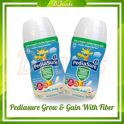 Thùng 24 chai Sữa Nước Pediasure Grow & Gain with Fiber Giàu Chất Xơ 237ml