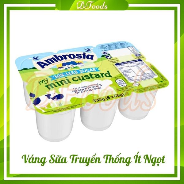 Váng Sữa Ambrosia Anh Cho Bé 6m+ Vị Ít Ngọt