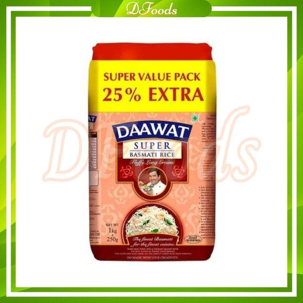 Gạo Ấn Độ Basmati Daawat Super tặng 10%