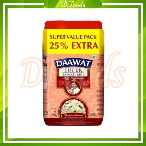 Gạo Ấn Độ Basmati Daawat Super tặng 10%