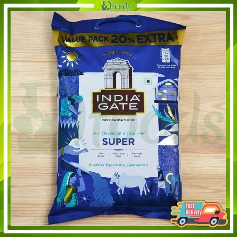 Gạo Ấn Độ Basmati India Gate Super 1,2kg