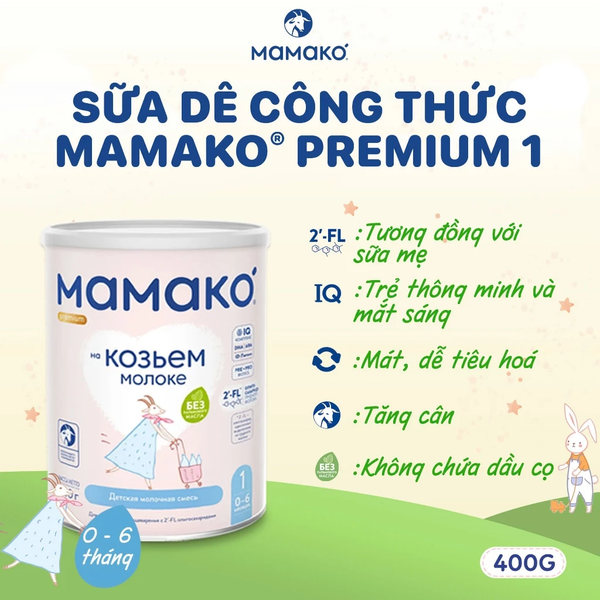 Sữa Dê Mamako Premium Nga 800g