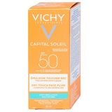  Kem chống nắng Vichy Capital Soleil Dry Touch Face Fluid SPF50 UVA+UVB mờ đốm nâu, chống lão hóa (50ml) 