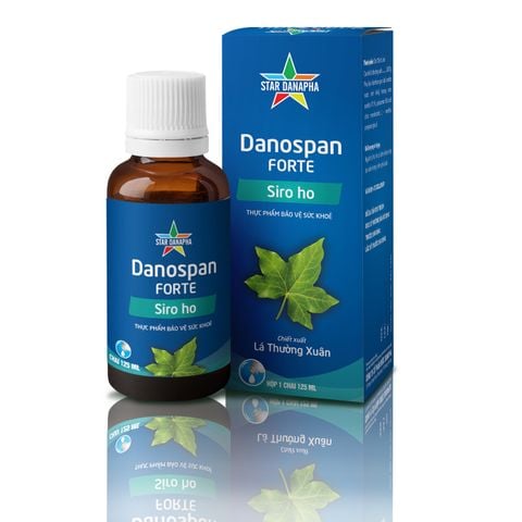  Dung dịch Danospan Forte Danapha điều trị viêm đường hô hấp cấp tính có kèm ho (125ml) 