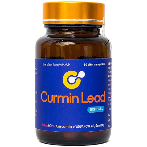  Viên uống Curmin Lead Softgel hỗ trợ giảm triệu chứng viêm loét dạ dày, hành tá tràng (30 viên) 