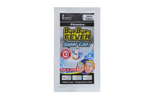  Miếng dán hạ sốt ByeBye Fever Super Cool (3 gói x 2 miếng) 