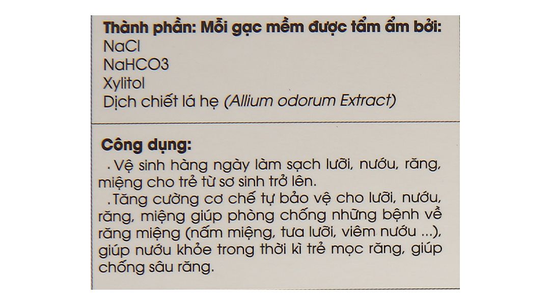  Gạc răng miệng Dr.Papie làm sạch và bảo vệ răng miệng cho bé (30 gói) 