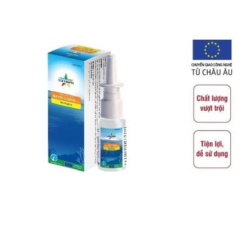  Dung dịch xịt vệ sinh mũi NATRI CLORID 0.9% Nasal Spray Star Danapha hộp 1 chai 30ml 