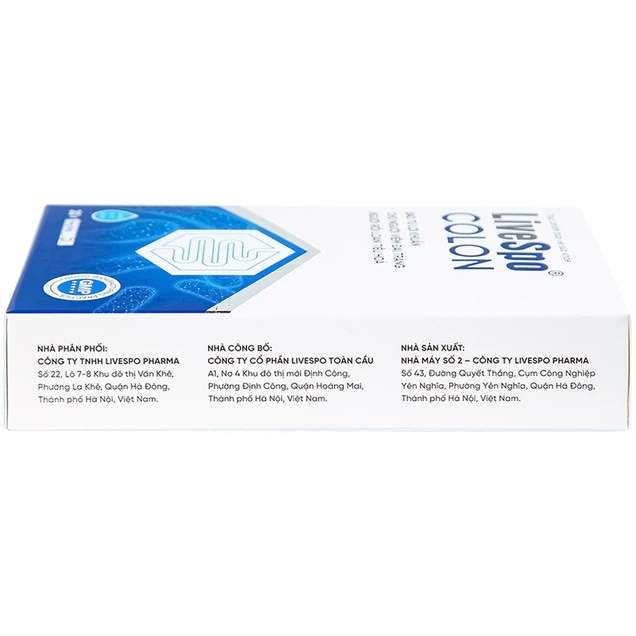 Dung dịch LiveSpo Colon bổ sung vi sinh vật có lợi, kích thích và tăng cường tiêu hóa (20 ống x 5ml) 