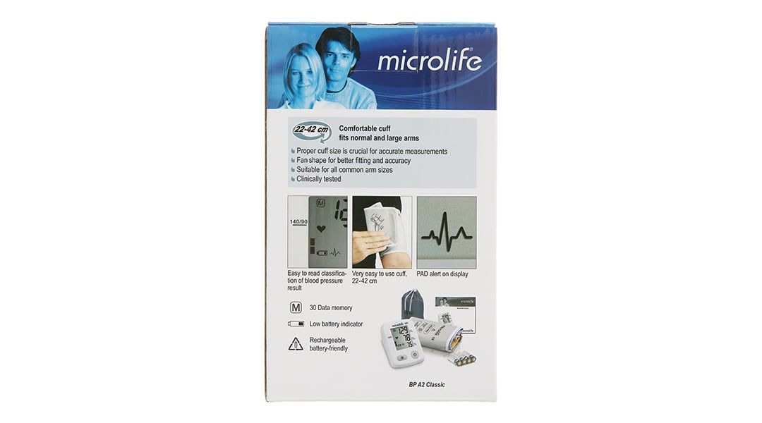  Máy đo huyết áp bắp tay tự động Microlife BP A2 Basic hỗ trợ đo huyết áp và nhịp tim 