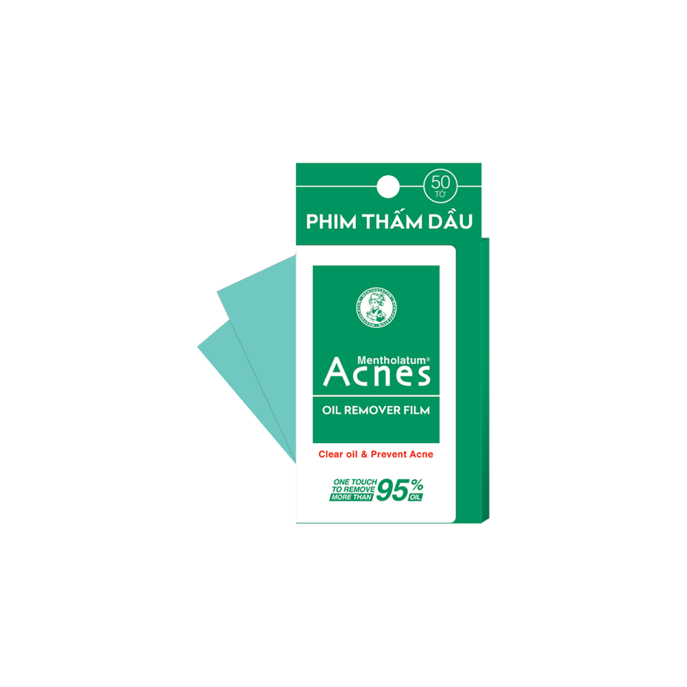  Phim thấm dầu Acnes Oil Remover Film kiểm soát nhờn, ngăn ngừa mụn (50 tờ) 