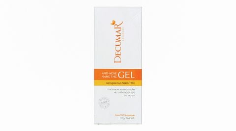  Gel ngừa mụn Nano THC Decumar Advanced kháng khuẩn, mờ thâm, ngừa sẹo, tái tạo da (20g) 