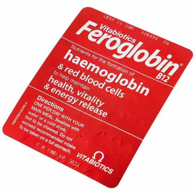  Viên uống Feroglobin B12 Vitabiotics hỗ trợ tăng khả năng tạo máu, tăng cường sức khỏe (30 viên) 