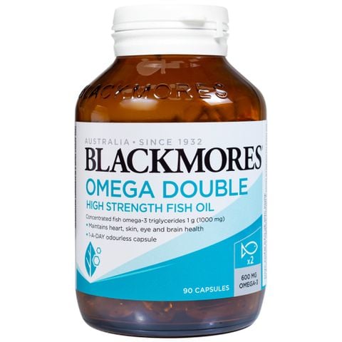  Viên uống Blackmores Omega Double High Strength Fish Oil bổ sung omega (90 viên) 