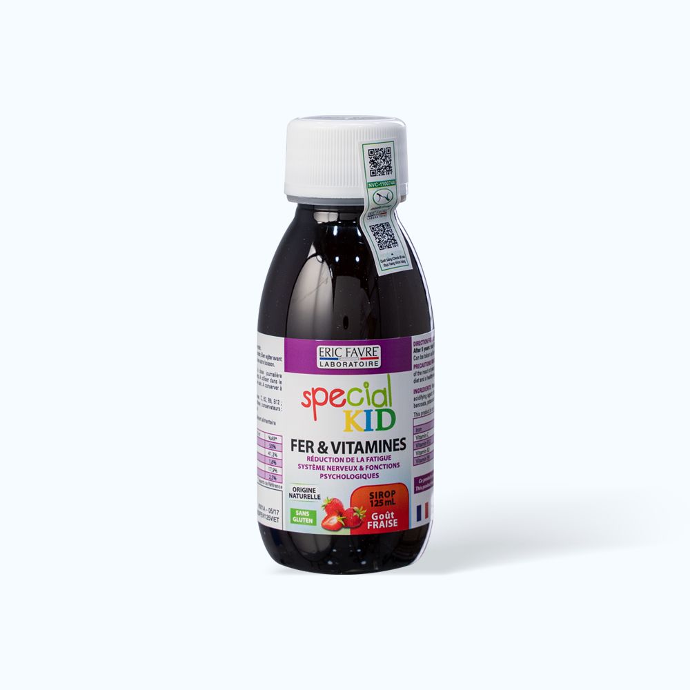  Siro Special Kid Fer & Vitamines Eric Favre bổ sung sắt và các vitamin (125ml) 