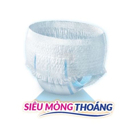  Tã quần người lớn Caryn mỏng nhẹ vòng bụng 60 x 85cm, size M16 (16 miếng) 