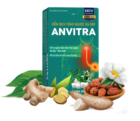  Hỗn dịch trào ngược dạ dày Anvitra - Bảo vệ niêm mạc dạ dày 