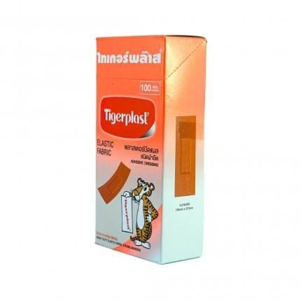  Băng cá nhân vải Tigerplast ELASTIC FABRIC hộp 100 miếng 