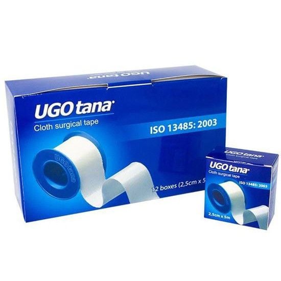  BĂNG DÍNH CUỘN VẢI LỤA Y TẾ UGOTANA 2,5 CM X 5M 