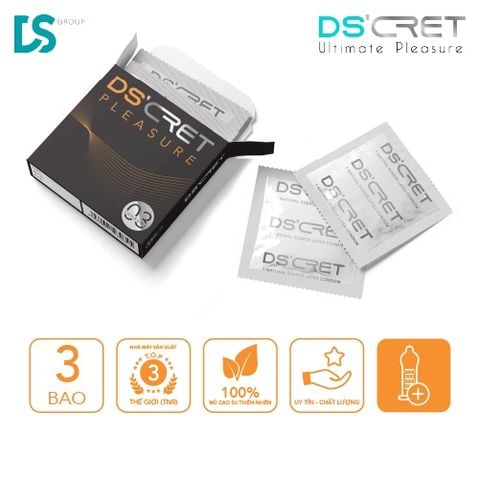  Bao Cao Su DS'CRET Pleasure (3 Cái) 