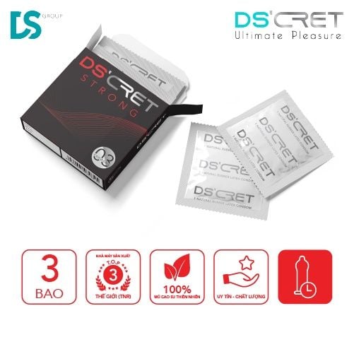  Bao Cao Su DS'CRET Strong (3 Cái) 