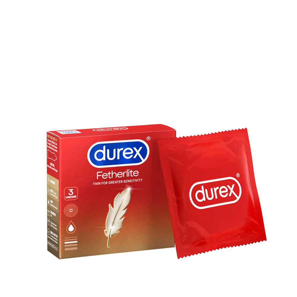  Bao cao su Durex Fetherlite vừa vặn, độ bảo vệ cao (3 cái) 