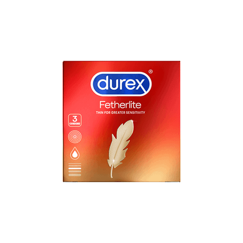  Bao cao su Durex Fetherlite vừa vặn, độ bảo vệ cao (3 cái) 