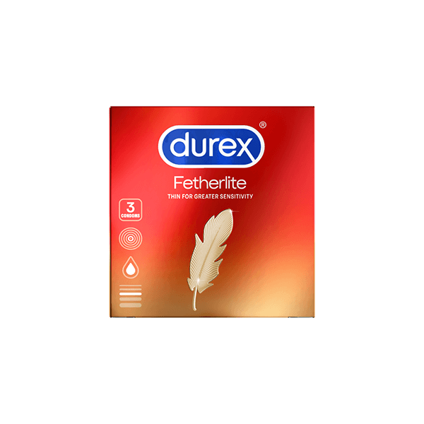  Bao cao su Durex Fetherlite vừa vặn, độ bảo vệ cao (3 cái) 