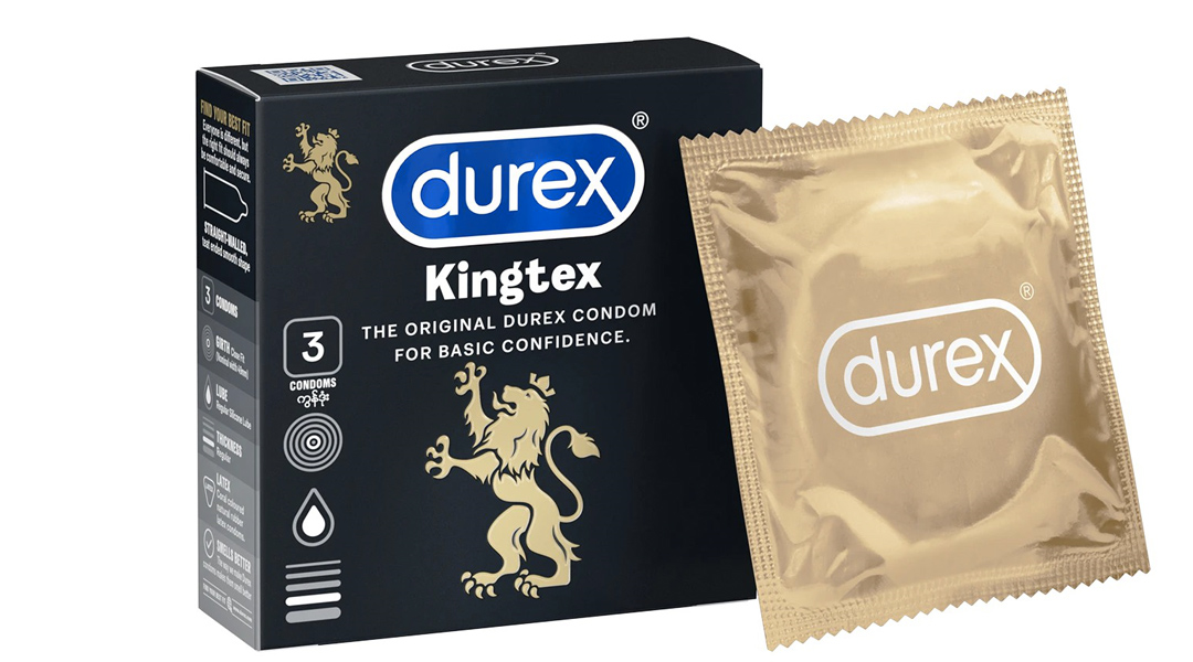  Bao cao su Durex Kingtex ôm sát, vừa vặn 49mm (3 cái) 