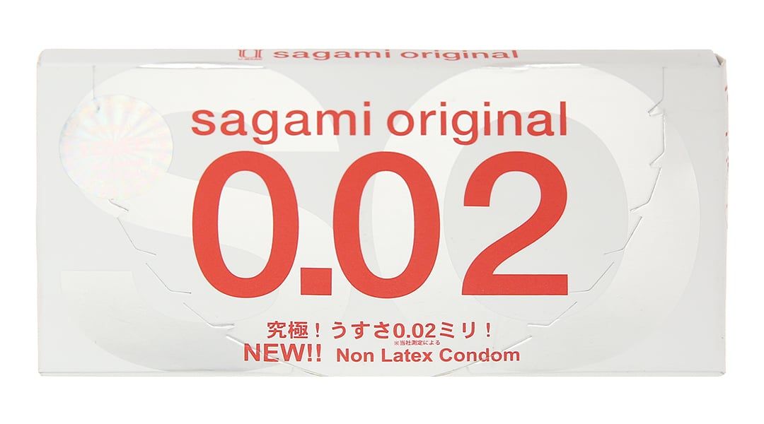  Bao cao su Sagami Original siêu mỏng 0.02 55mm hộp 2 cái 