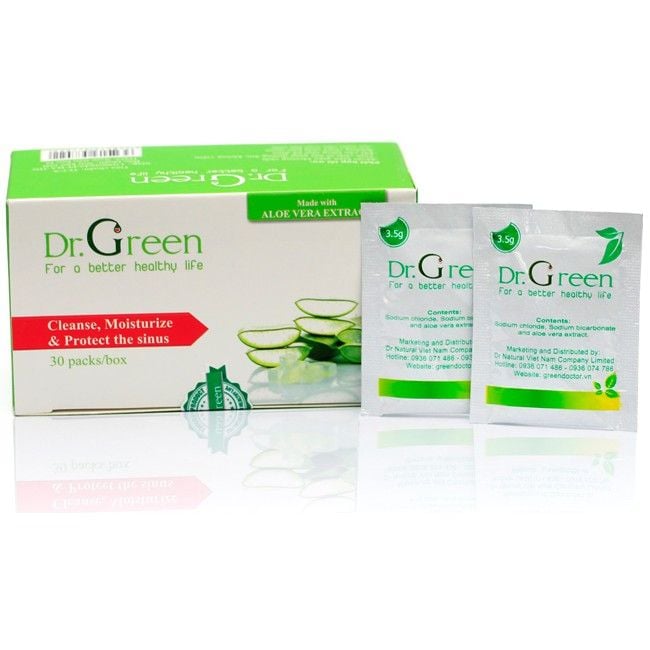  Bình rửa mũi Dr.Green tặng kèm 10g muối - Giúp thông mũi, giảm ngạt mũi, viêm xoang - Có van điều chỉnh cho cả bé và người lớn 