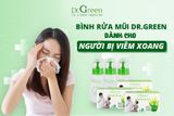  Bình rửa mũi Dr.Green tặng kèm 10g muối - Giúp thông mũi, giảm ngạt mũi, viêm xoang - Có van điều chỉnh cho cả bé và người lớn 
