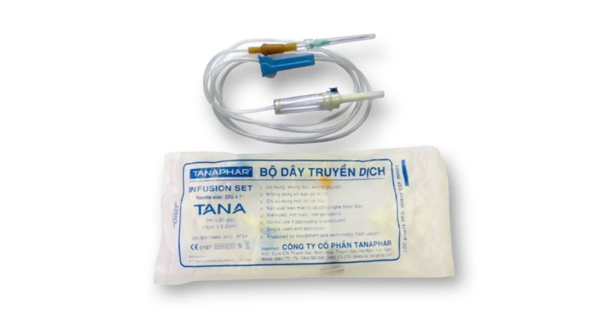  BỘ DÂY TRUYỀN DỊCH TANAPHAR Túi 25 bộ 