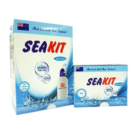  Bộ dụng cụ rửa mũi Seakit + bình( hộp 30 gói+ 1 bình) 