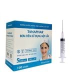  Bơm Tiêm sử dụng một lần Tanaphar 5ml/cc hộp 100 cái 
