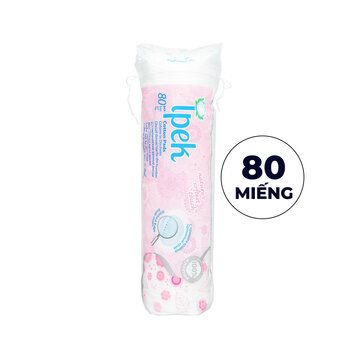  Bông tẩy trang Ipek siêu mềm mịn 80 miếng 