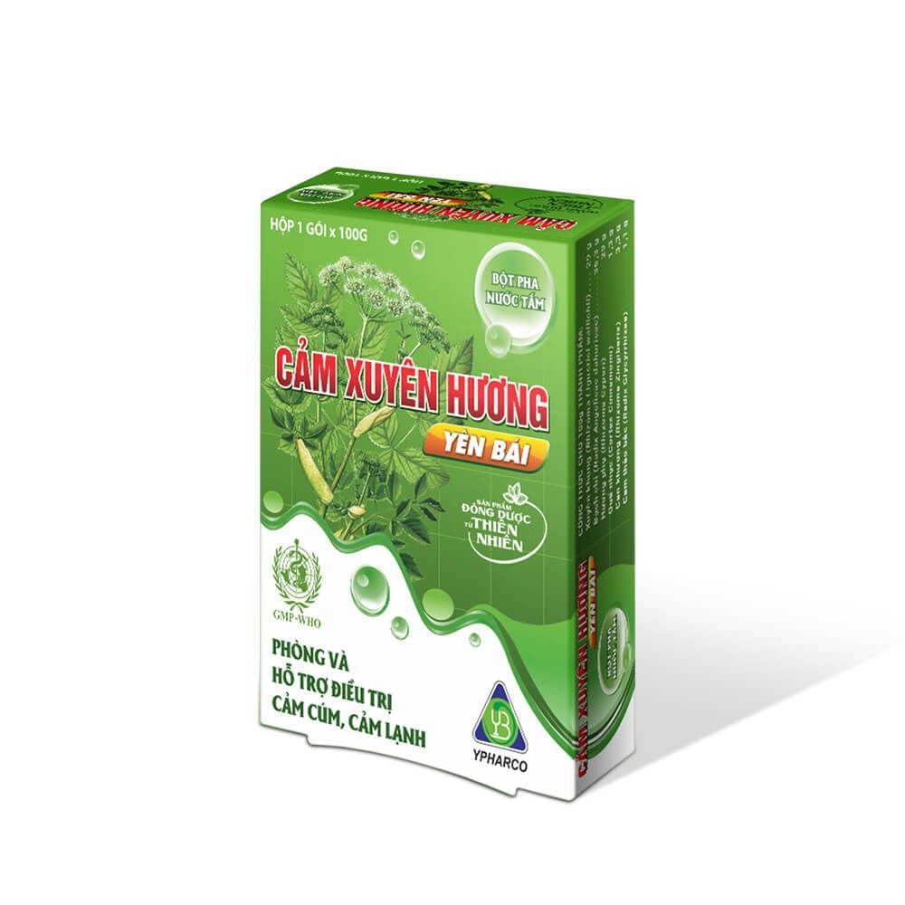  Bột pha nước tắm Cảm Xuyên Hương Yên Bái hộp 1 gói x 100g 