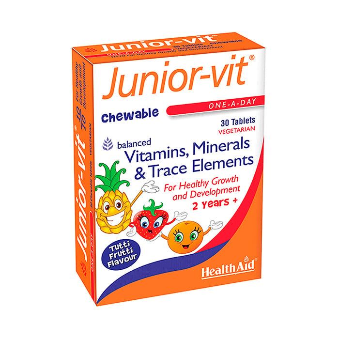  Healthaid Junior Vit, Cung cấp đầy đủ Vitamin và khoáng chất giúp trẻ cao lơn hơn, hết biếng ăn 