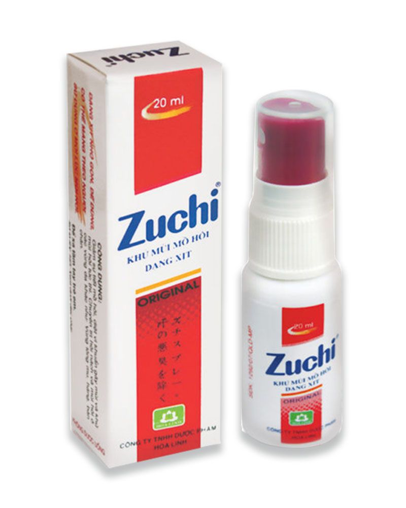  Chai xịt Zuchi Hoa Linh khử mùi hôi cơ thể (20ml) 