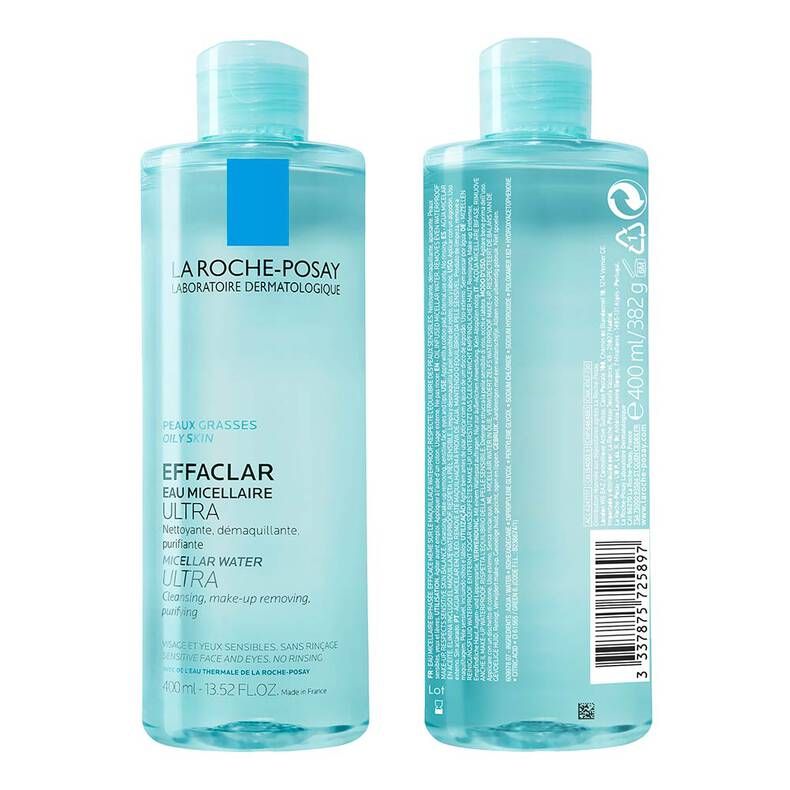  Nước tẩy trang La Roche-Posay Effaclar Micellar Water Ultra Oily Skin cho da dầu (400ml) 