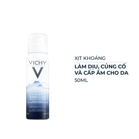  Xịt Khoáng Vichy Làm Dịu, Củng Cố & Cấp Ẩm Cho Da 50ml Mineralizing Thermal Water 