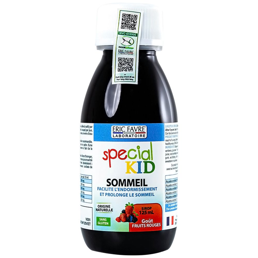 Siro Special Kid Sommeil hỗ trợ an thần kinh, giúp trẻ ngủ ngon giấc (125ml) 