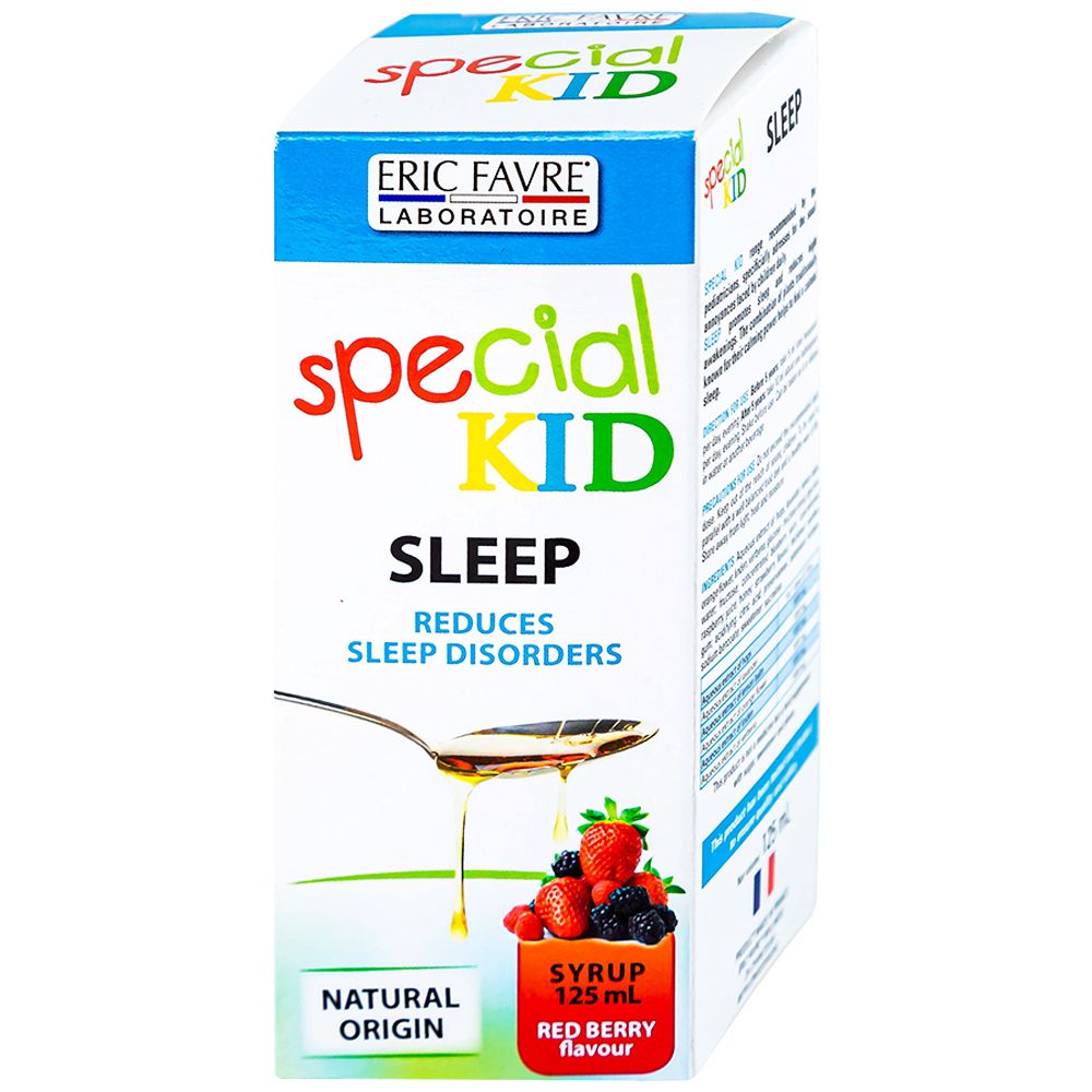  Siro Special Kid Sommeil hỗ trợ an thần kinh, giúp trẻ ngủ ngon giấc (125ml) 